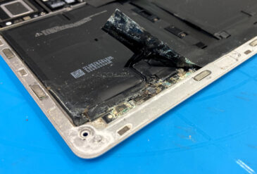 zalany surface laptop 3 13,5 uszkodzona bateria wymiana